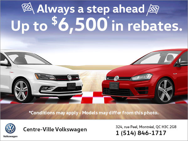 Up to $6,500 in rebates