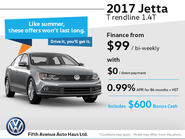 Drive home the 2017 Volkswagen Jetta