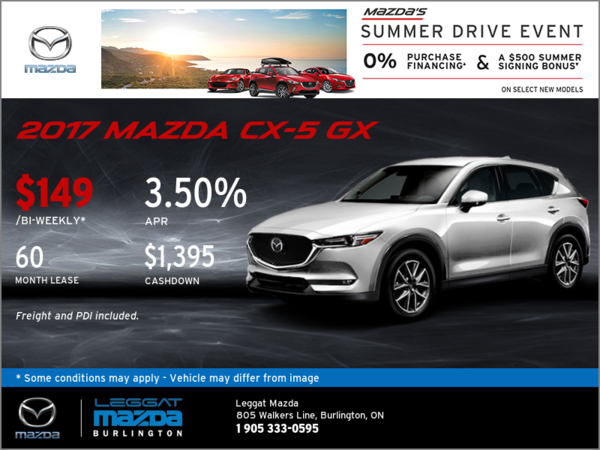 Lease the All-New 2017 CX-5 GX