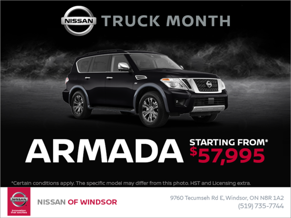 Get a brand new Nissan Armada Today!