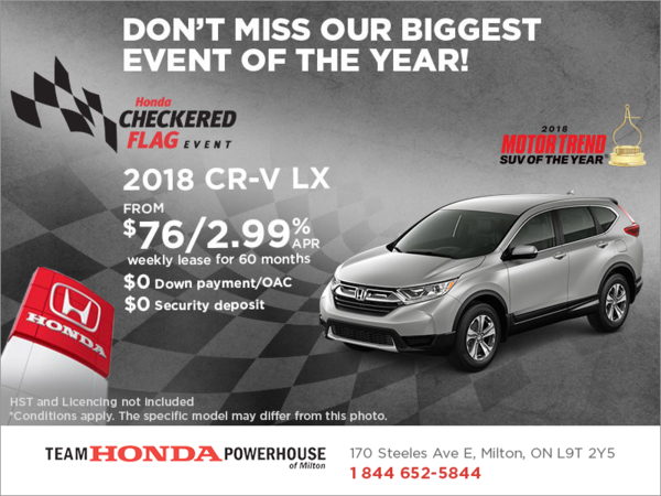 Lease the 2018 Honda CR-V!