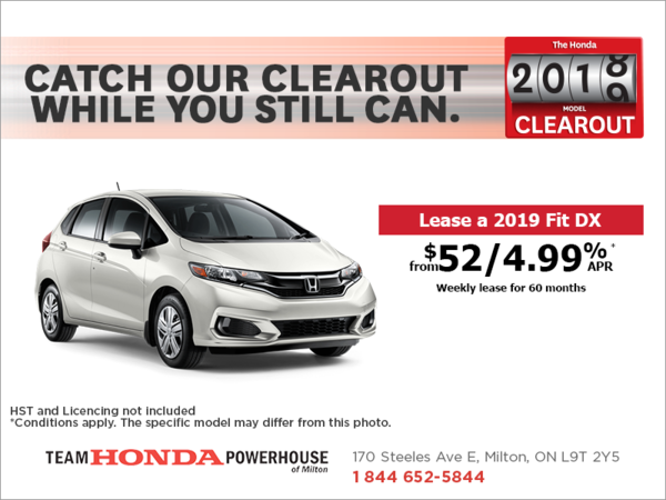 Lease the 2019 Honda Fit!