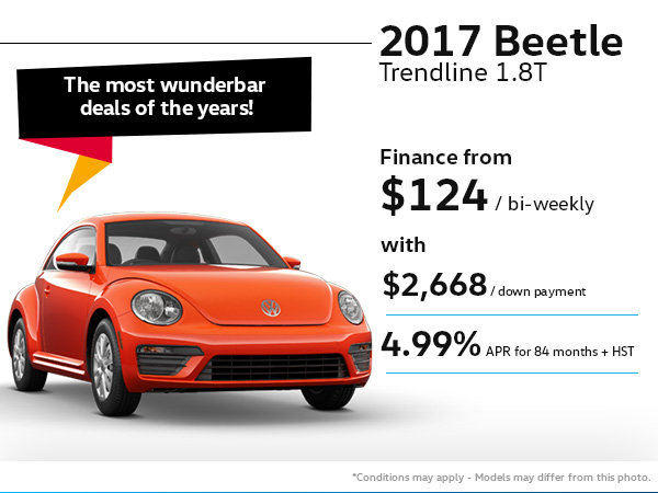 Drive home the 2017 Volkswagen Beetle
