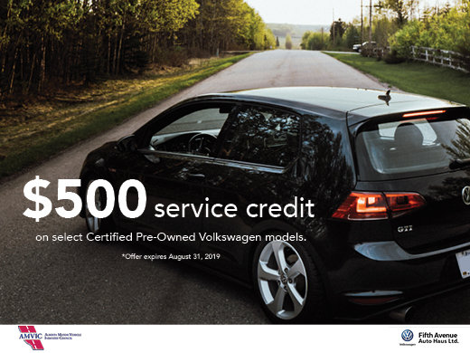 $500 Service Credit