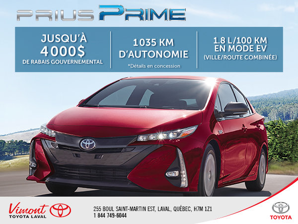 Rabais Prius Prime