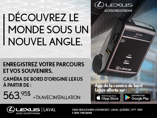 Caméra de bord d'origine Lexus