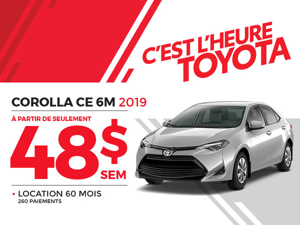 COROLLA CE 6M 2019