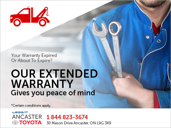 Get Peace of Mind with our Extended Warranty!