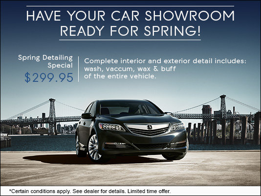 Enjoy Acura on Brant's Spring Detailing Special!