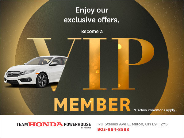 Become a VIP Member at Team Honda