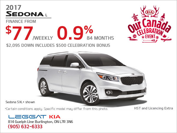 Save on the 2017 Kia Sedona