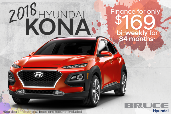 Get the 2018 Kona. The new SUV.