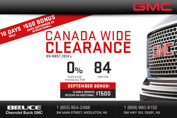 Gmc canada wide clearance