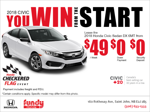 Lease the 2018 Honda Civic Sedan!
