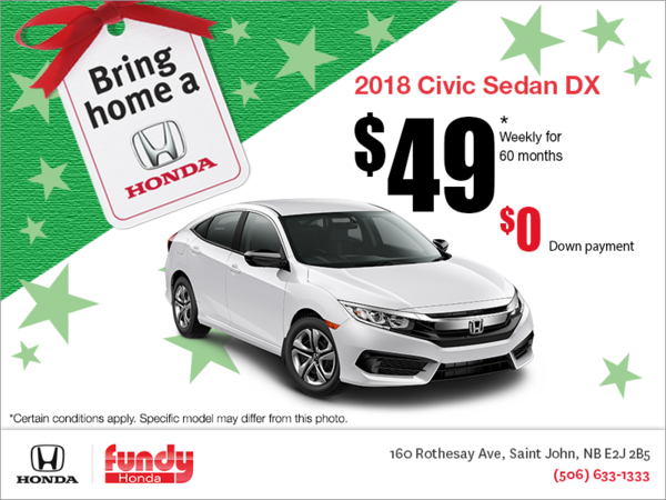 Lease the 2018 Honda Civic Sedan!