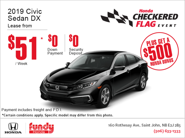 Lease the 2019 Honda Civic Sedan!