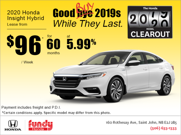 Lease the 2020 Honda Insight!