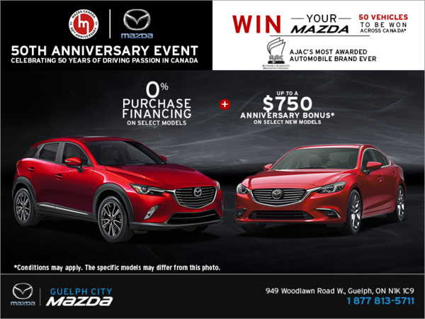 Mazda's 50th anniversary event!
