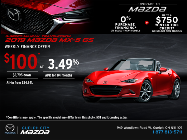 Get the 2019 Mazda MX-5 Today!