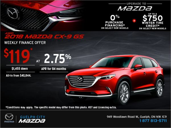 Get the 2018 Mazda CX-9 Today!