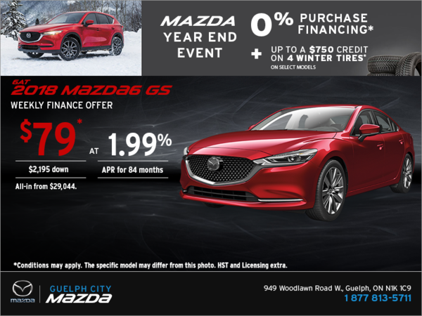 Get the 2018 Mazda6 Today!