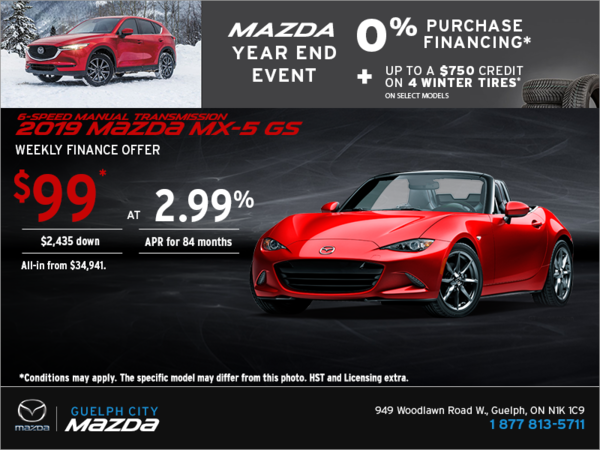 Get the 2019 Mazda MX-5 Today!