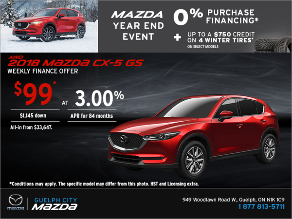 Get the 2018 Mazda CX-5 Today!