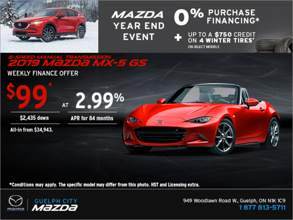 Get the 2019 Mazda MX-5 Today!