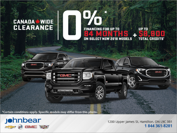 2018 Canada Wide Clearance