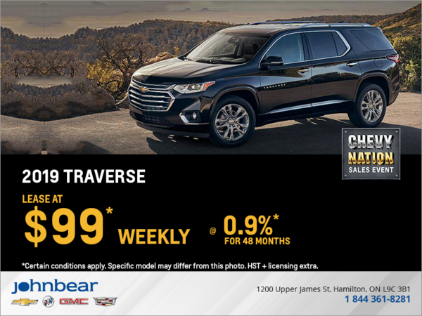 Lease the 2019 Chevrolet Traverse