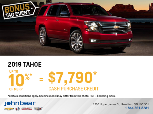 Get the 2019 Chevrolet Tahoe