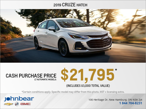 Get the 2019 Chevrolet Cruze Hatch