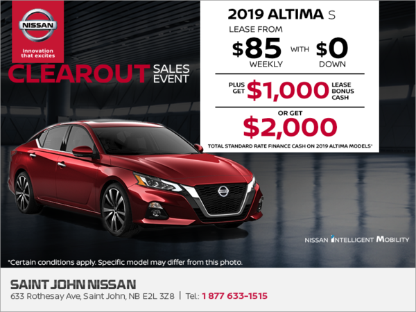 Get the 2019 Nissan Altima Today!
