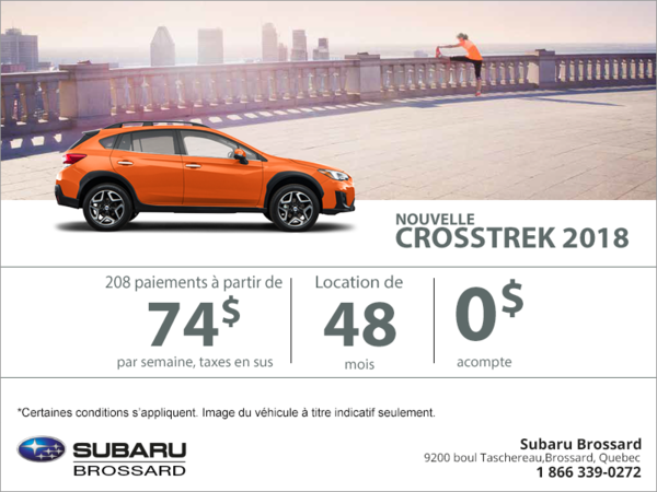 Louez la Crosstrek 2018!