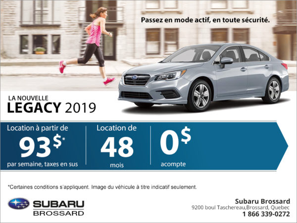 Obtenez la Legacy 2019!
