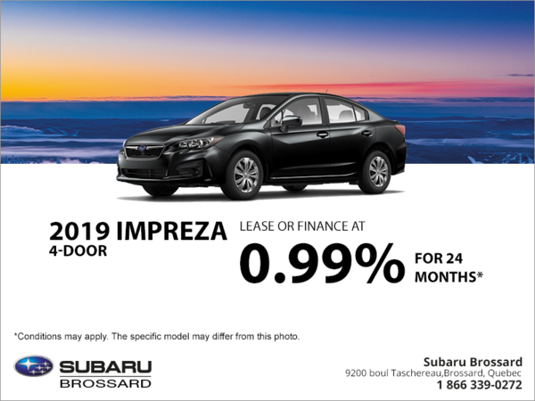 Get the 2019 Impreza 4-door today!
