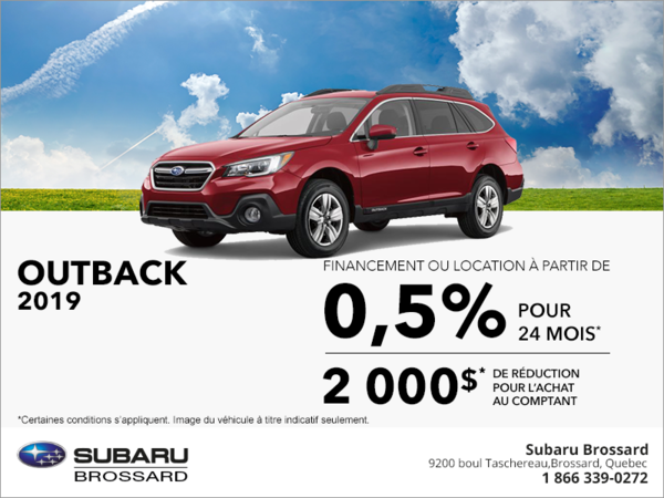 Procurez-vous la Subaru Outback 2019!