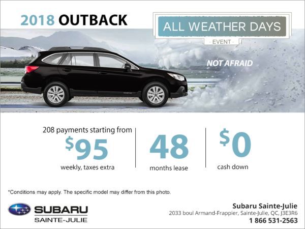 Lease the 2018 Outback today!
