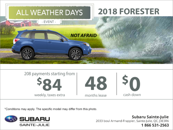 Lease the 2018 Forester today!