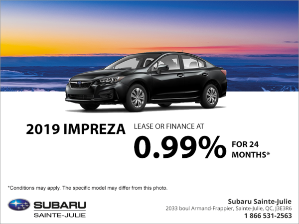 Get the 2019 Impreza 4-door today!