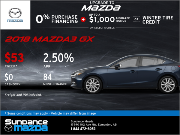 Save on the 2018 Mazda3 Today!