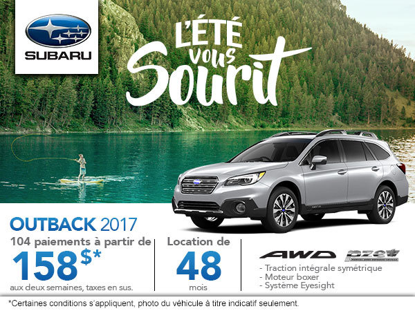 Achetez le Subaru Outback 2017 aujourd'hui!
