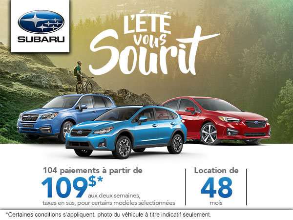 L'été vous sourit chez Subaru!