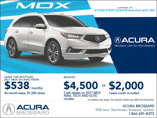 Lease the 2017 Acura MDX Today!