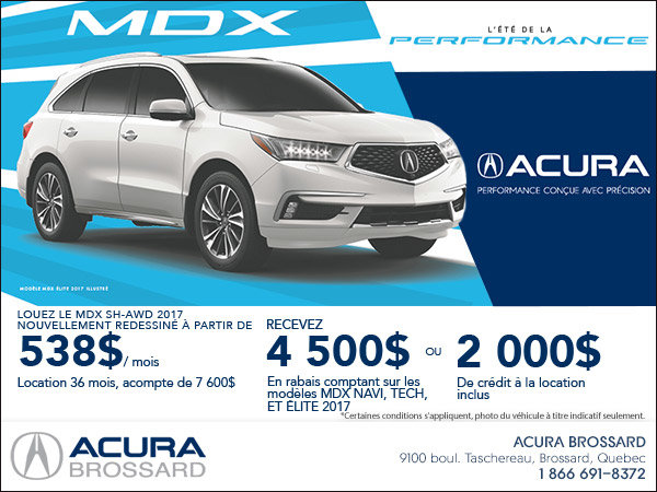 Acura MDX 2017 en location!