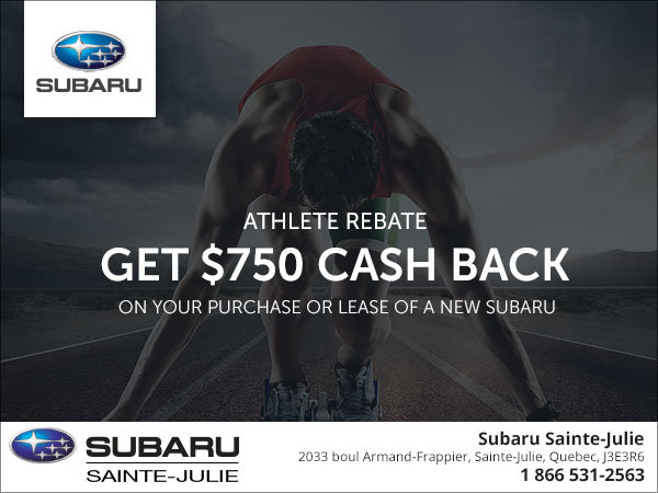 Subaru's Athlete Rebate