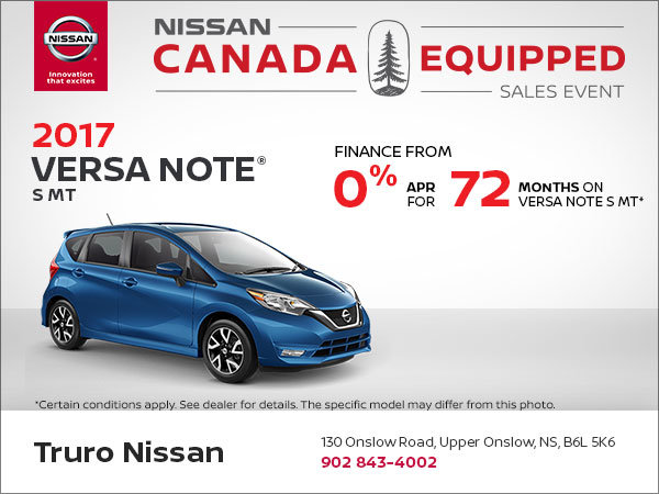 Huge Savings on the 2017 Versa Note!