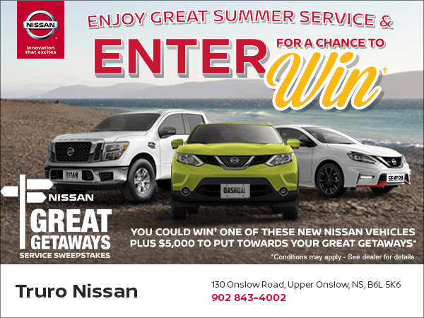 Nissan Great Getaways Service Sweepstakes