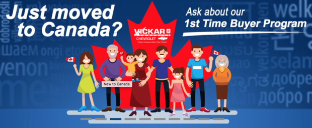 VICKAR COMMUNITY CHEVROLET WELCOMING NEW CANADIANS WITH SPECIAL INCENTIVE PROGRAM