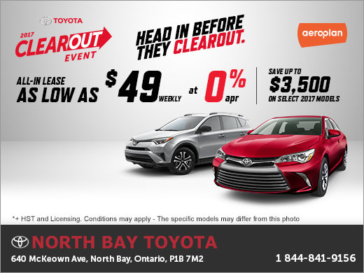 The Toyota 2017 Clearout Event The Toyota 2017 Clearout Event